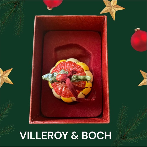 Villeroy & Boch Quince Porcelain Christmas Ornaments in original boxes - Picture 2 of 5